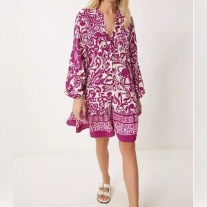 Zara Boho Floral Tunic Dress Top – Size Small (Like New)